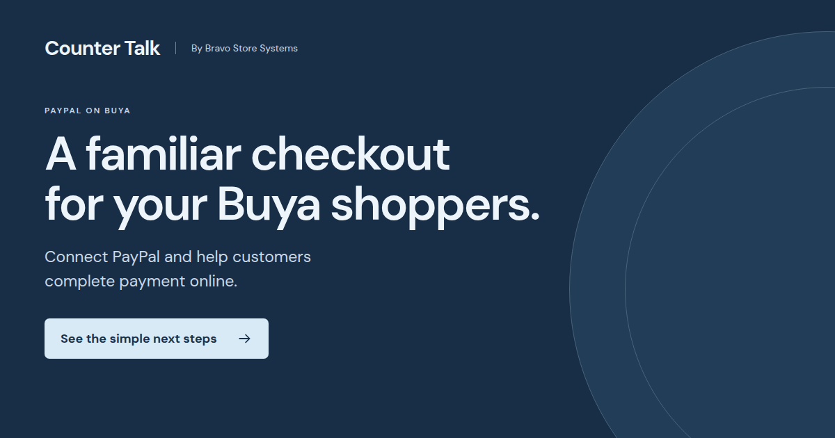 A familiar checkout for your Buya shoppers