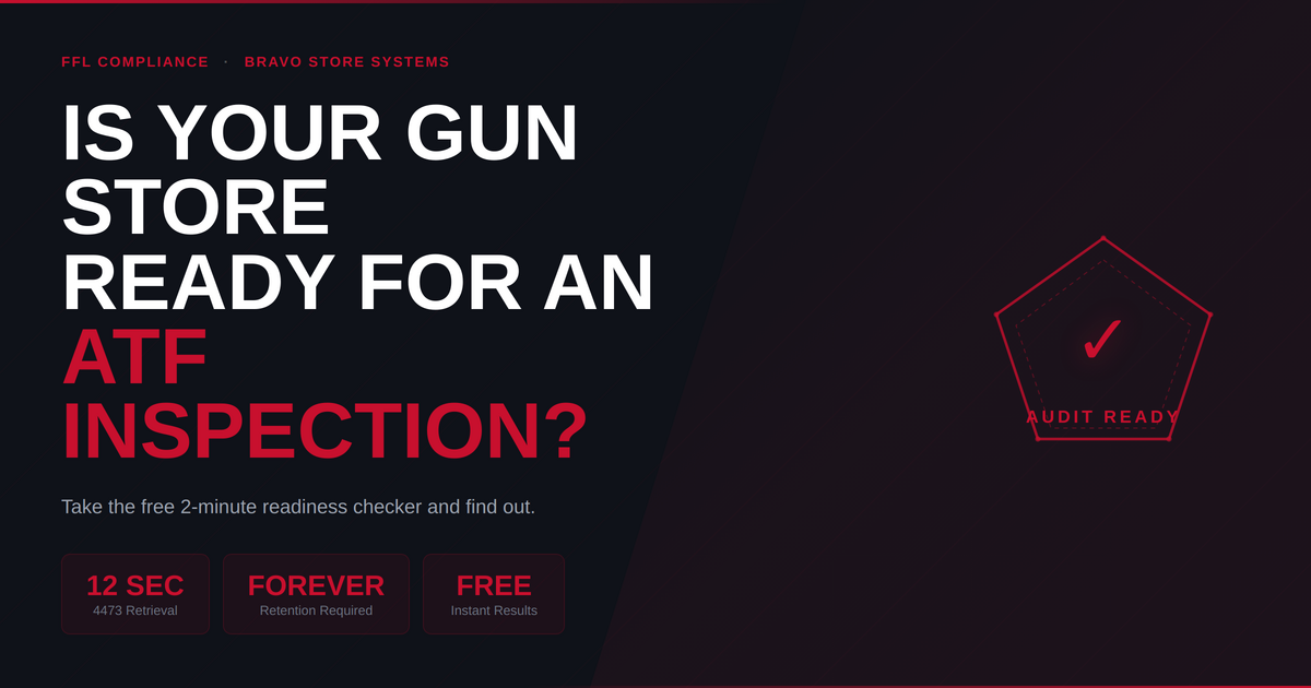 Free ATF Audit Readiness Checker for Gun Stores & FFL Dealers