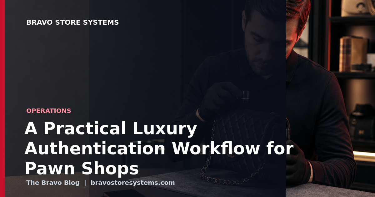 A Practical Luxury Authentication Workflow for Pawn Shops
